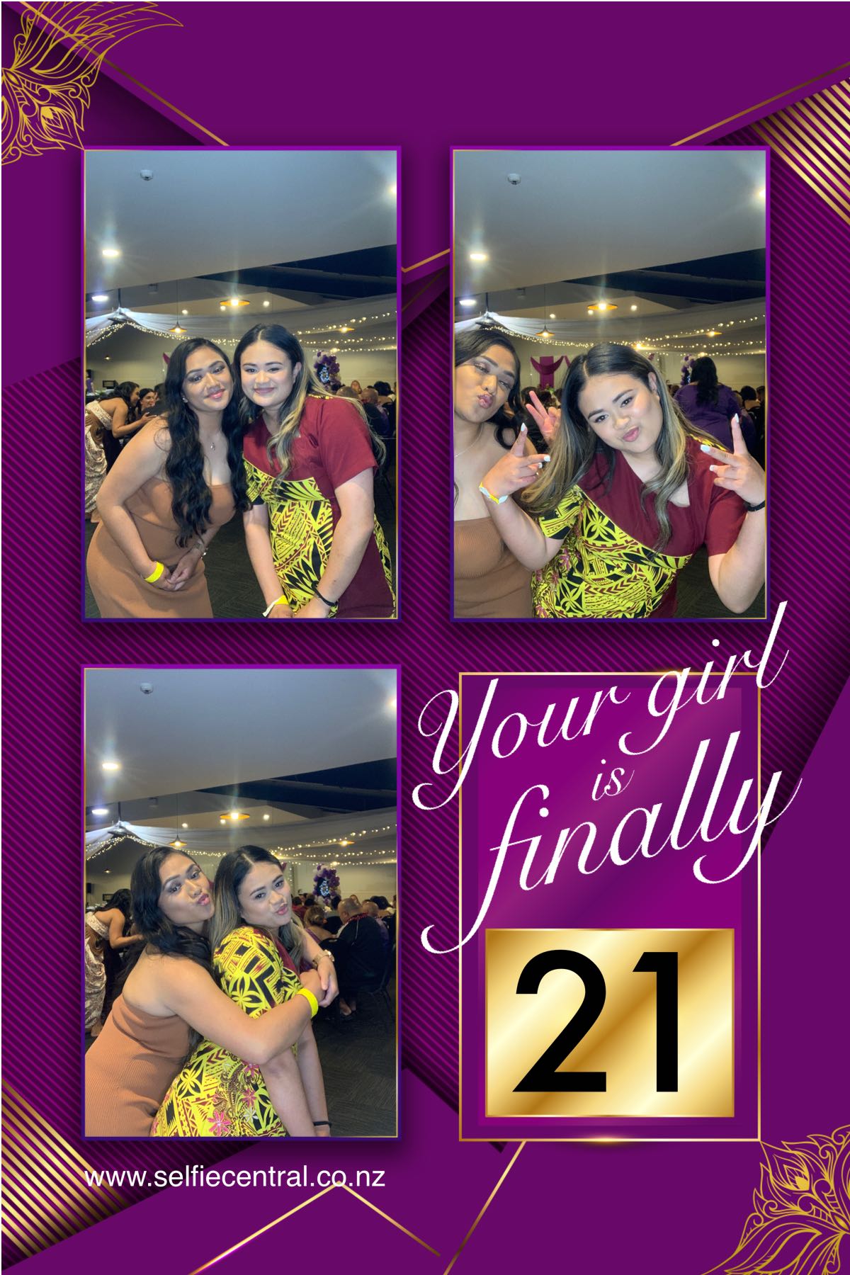 Your girl is finally 21 | View more photos from the event at gallery.photobooth.co.nz/u/SelfieCentral/Your-girl-is-finally-21